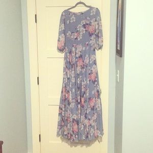 Full length floral dress